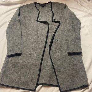 Ann Taylor Grey Wool Sweater Size Medium
